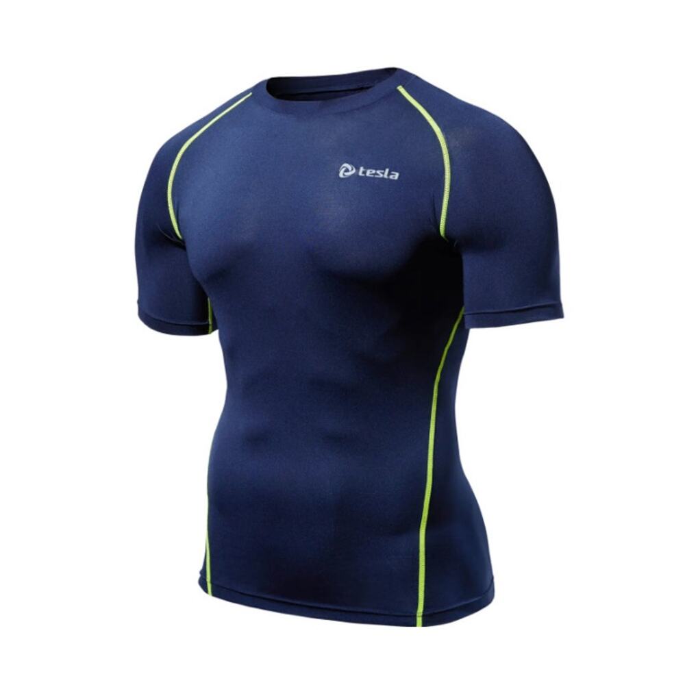 NWT Tesla Men's Navy XL Cool Dry Compression Base Layer Shirt‎